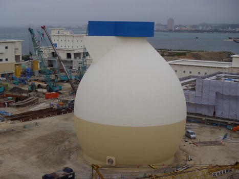 宜野湾浄化センター卵形タンク(その2)