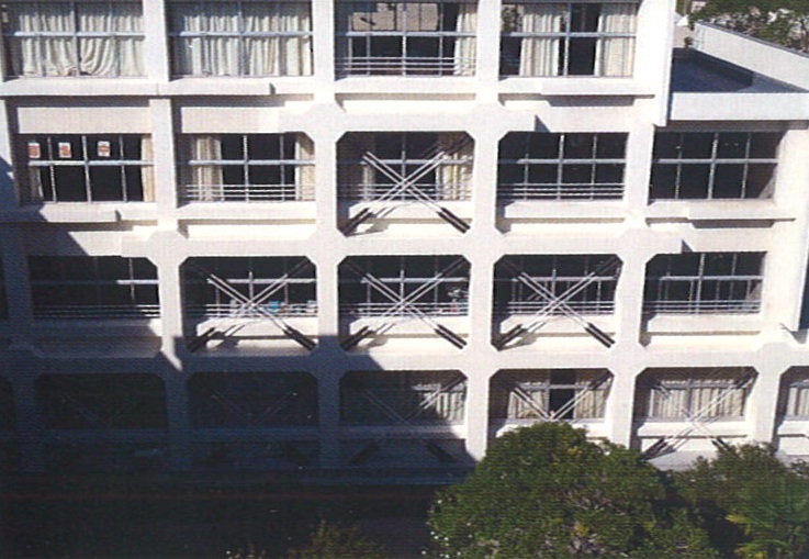 水巻中学校北校舎 耐震補強工事