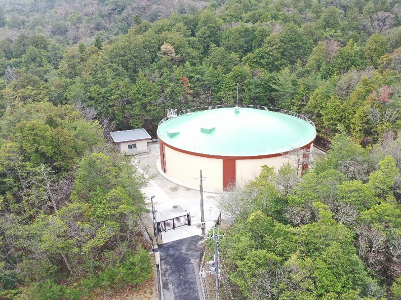 山中配水池防水工事