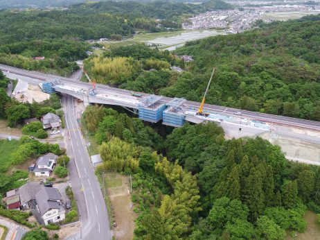 常磐道 常磐夏井川橋上部工事