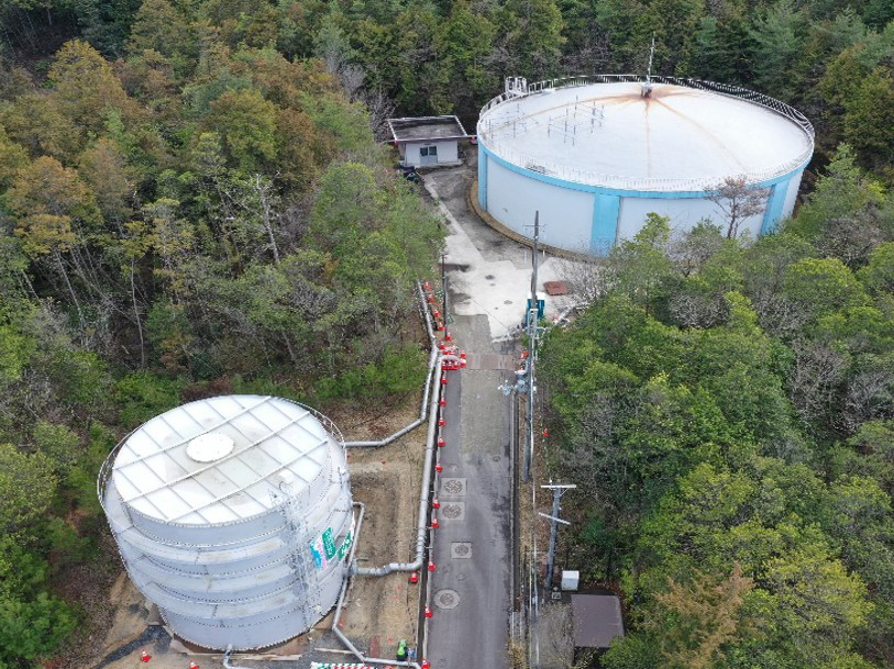 山中配水池防水工事